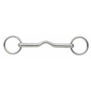 Mors a 2 anelli per cavallo con rastrello per la lingua Shires Magic image-0