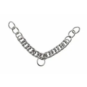 Double link gourmette chain for horse Shires Equestrian image-0