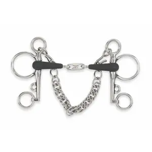 Pelham for horse Shires Equikind+ Peanut Link image-0