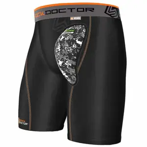 Pantalón corto de compresión con caparazón Shock Doctor AirCore image-0