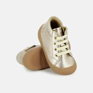 Baby Trainers Shoo Pom Plum Lace image-2