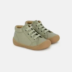 Baby Trainers Shoo Pom Plum Lace image-1