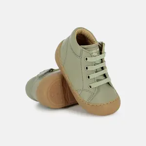 Baby Trainers Shoo Pom Plum Lace image-2