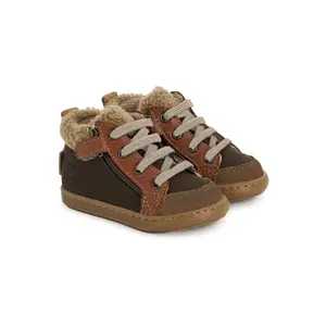 Velvet-Nubuck Baby Trainers Shoo Pom Bouba ZIP Wool image-1