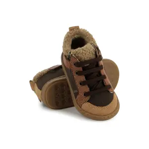 Velvet-Nubuck Baby Trainers Shoo Pom Bouba ZIP Wool image-3