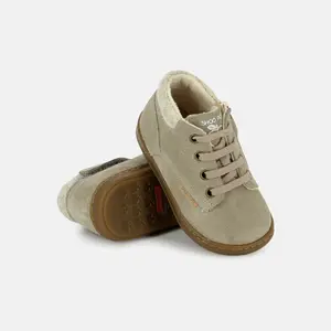 Baby leather booties Shoo Pom Bouba Desert Fur image-2