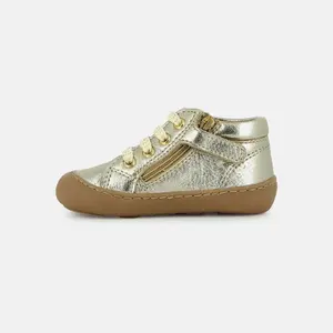 Baby Trainers Shoo Pom Plum Lace image-1