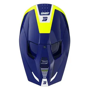 Capacete de motociclista de rosto inteiro Shot Race Gear Furious League image-1