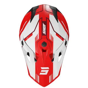 Visiera casco moto cross bambino Shot Race Gear Pulse Lines image-1