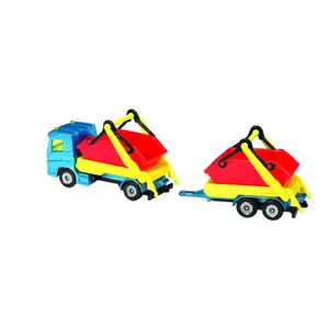 Car games - dump truck with trailer Siku image-0