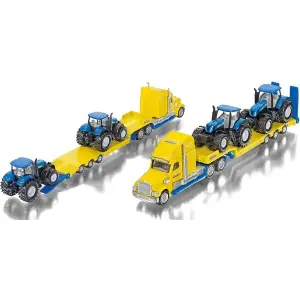 Car games - truck with tractors Siku New Holland image-1