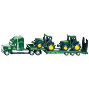 Car sets - low profile with john deere tractors Siku image-0