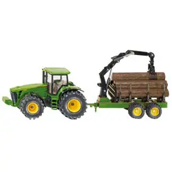 Car games with forest trailer Siku John Deere image-0