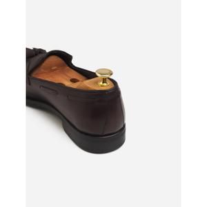 Leren mocassins met franjes Silbon image-6