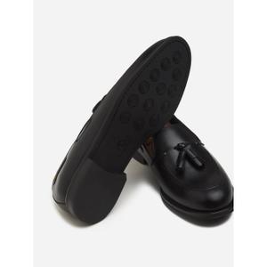 Leren mocassins met franjes Silbon image-3