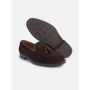 Classic suède kalfsleren loafers Silbon image-1