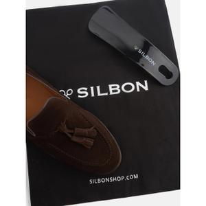 Classic suède kalfsleren loafers Silbon image-6