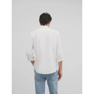 Camicia a maniche lunghe in tessuto oxford Silbon image-3