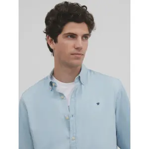 Camisa de ganga de mangas compridas Silbon regular fit image-5