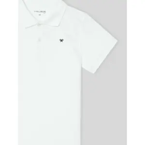 Classic embroidered polo with mini rackets for kids Silbon image-3