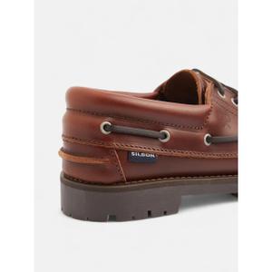 Zapatos de barco de cuero para niños Silbon image-3