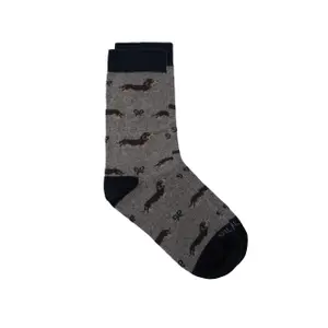 Kids' dog patterned socks Silbon image-0