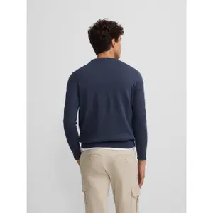 Klassischer Rundhalsausschnitt-Pullover mit Tennisstickerei Silbon image-5