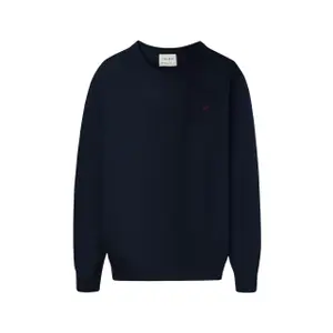 Klassischer Rundhalsausschnitt-Pullover mit Tennisstickerei Silbon image-0