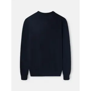 Klassischer Rundhalsausschnitt-Pullover mit Tennisstickerei Silbon image-1