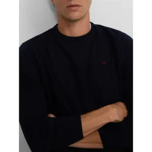 Klassischer Rundhalsausschnitt-Pullover mit Tennisstickerei Silbon image-5