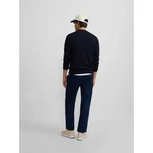 Klassischer Rundhalsausschnitt-Pullover mit Tennisstickerei Silbon image-6