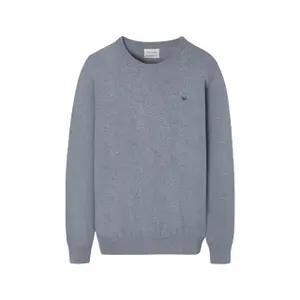 Maglione girocollo classico con ricamo racchetta Silbon