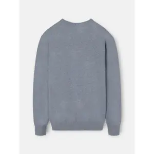 Maglione girocollo classico con ricamo racchetta Silbon image-3