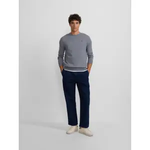 Maglione girocollo classico con ricamo racchetta Silbon image-2