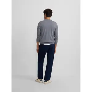 Maglione girocollo classico con ricamo racchetta Silbon image-5