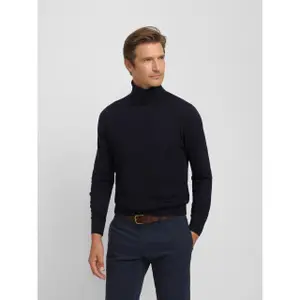 Jersey de cuello alto de algodón con bordado de raqueta Silbon image-1