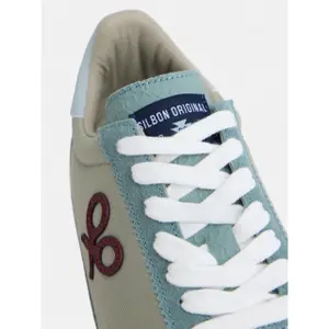 Vintage suede and technical fabric trainers Silbon image-6