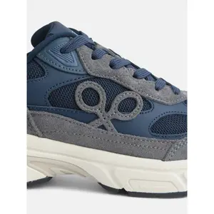 Wildlederschuhe mit perforiertem Textil Silbon image-4