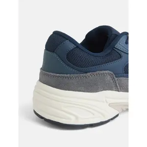 Wildlederschuhe mit perforiertem Textil Silbon image-5