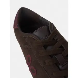 Einfache Wildleder Sneakers Silbon image-4
