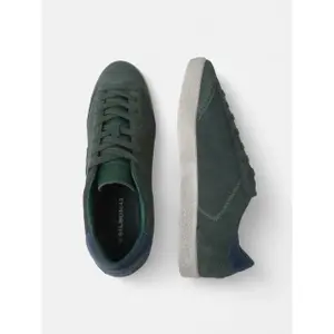 Einfache Wildleder Sneakers Silbon image-3