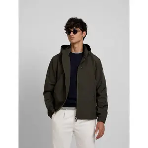 Windjacke mit Kapuze und drei Taschen Silbon image-1