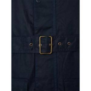 Langt voksaktig frakke Silbon image-2