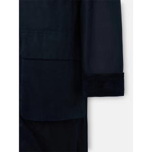 Langt voksaktig frakke Silbon image-4