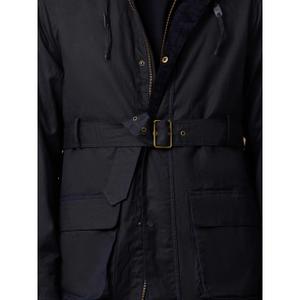 Langt voksaktig frakke Silbon image-6