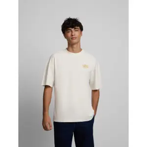 T-shirt en coton avec coupe decontracté Silbon image-1