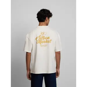 T-shirt en coton avec coupe decontracté Silbon image-4
