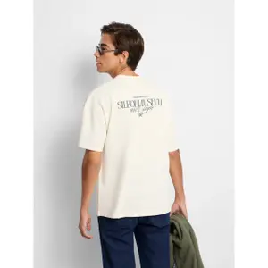T-Shirt mit lockerer Passform und Museum-Motiv Silbon image-4