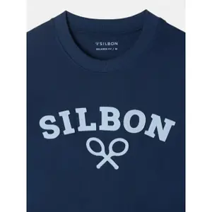 T-Shirt mit lässigem Schnitt und Schläger-Muster Silbon image-2