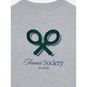 T-Shirt mit Tennisverein-Motiv Silbon image-6